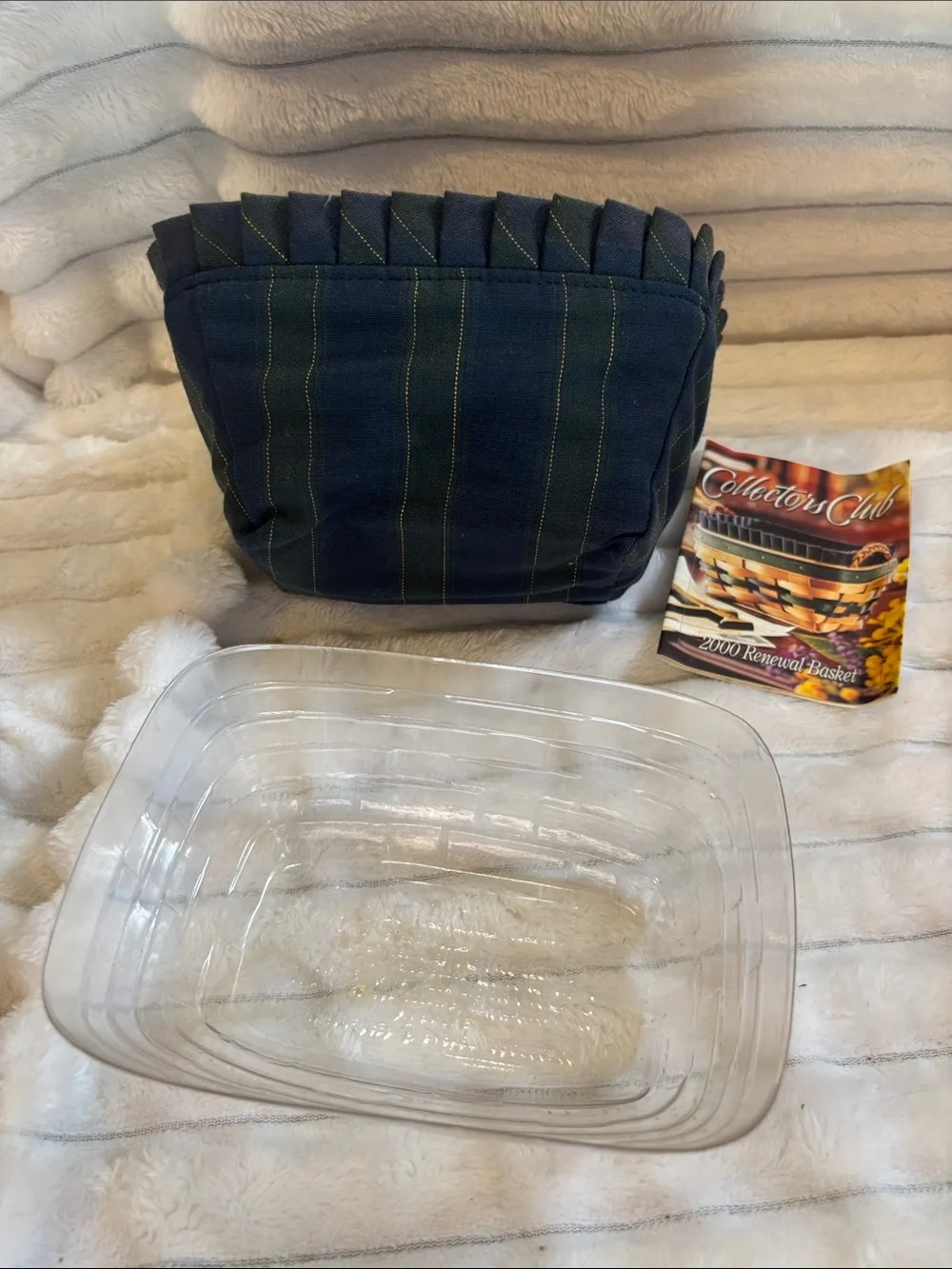 2000 Longaberger Collector’s Club Renewal Basket Combo